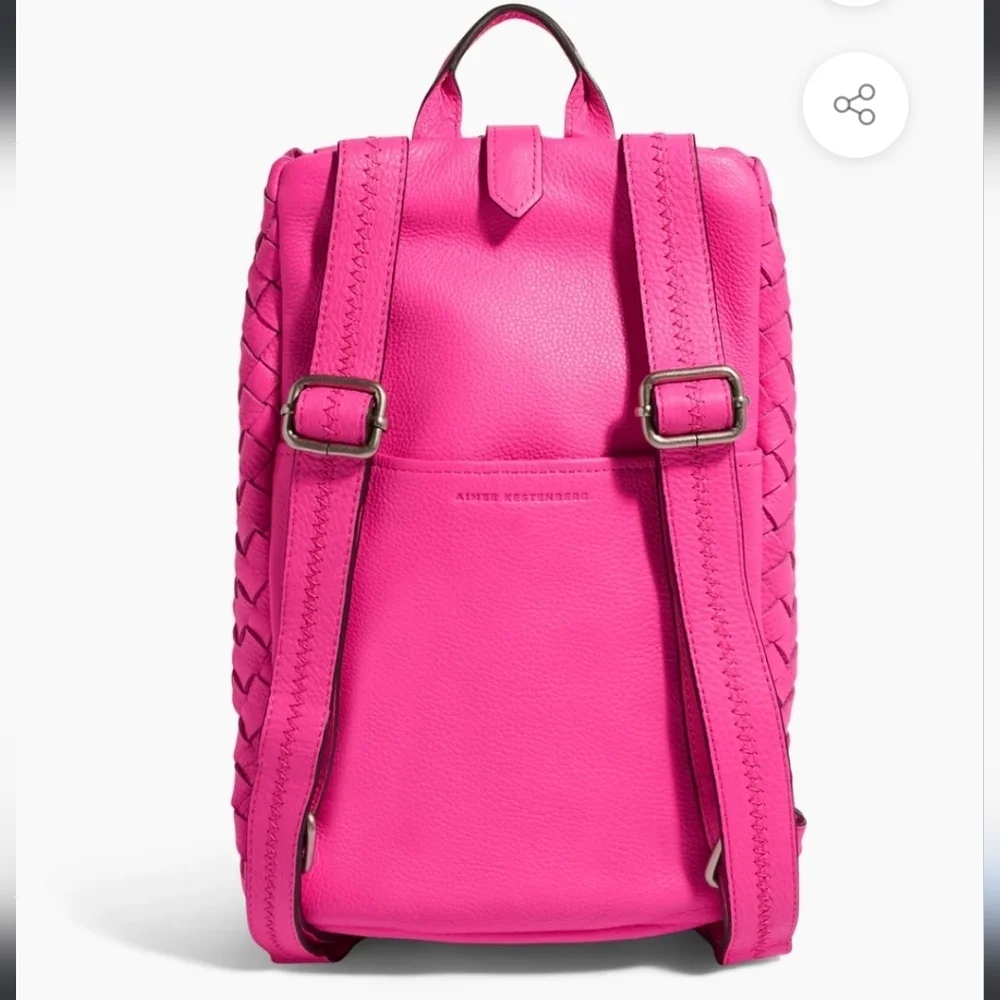 Aimee Kestenberg Hot Pink Tamitha leather‎ Backpack